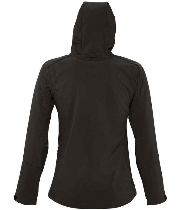 SOL'S Ladies Replay Hooded Soft Shell Jacket Black