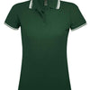 SOL'S Ladies Pasadena Tipped Cotton Piqué Polo Shirt