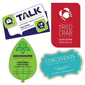 Bespoke Shaped Business Card Printed Full Colour