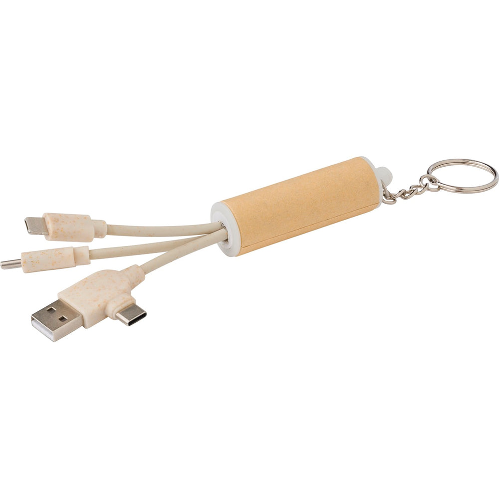 Branded Gravelbed USB charger keyring