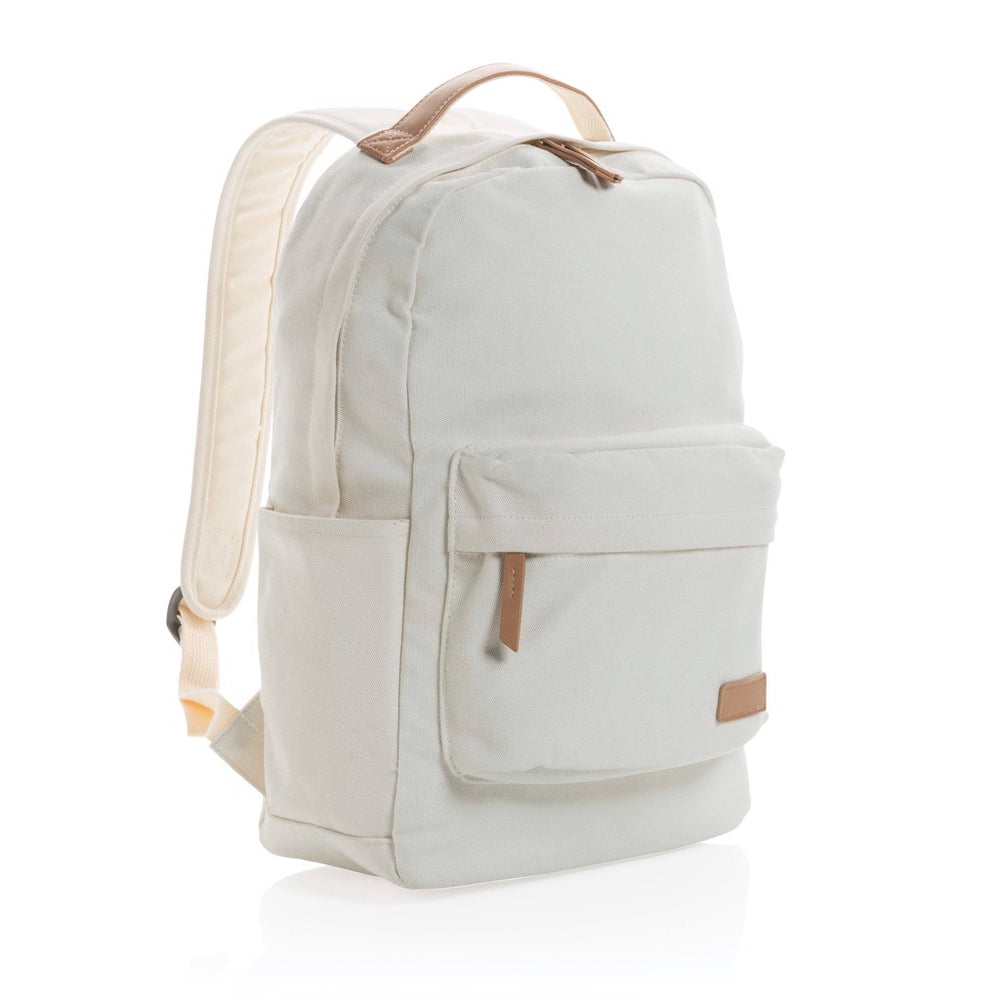 Branded Impact AWARE™ 16 oz. recycled canvas backpack