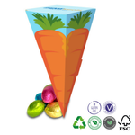 Easter Carrot Cone with Foiled Chocolate Eggs