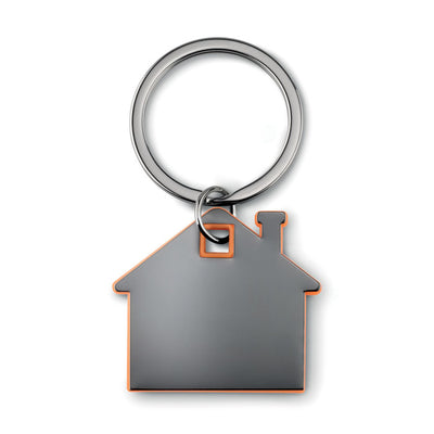 Branded House shape plastic key ring