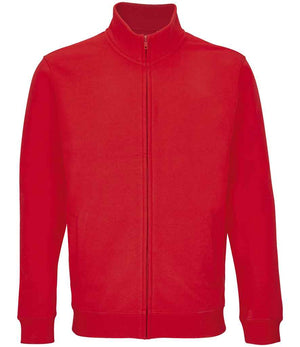 SOL'S Unisex Cooper Full Zip Sweat Jacket Bright Red