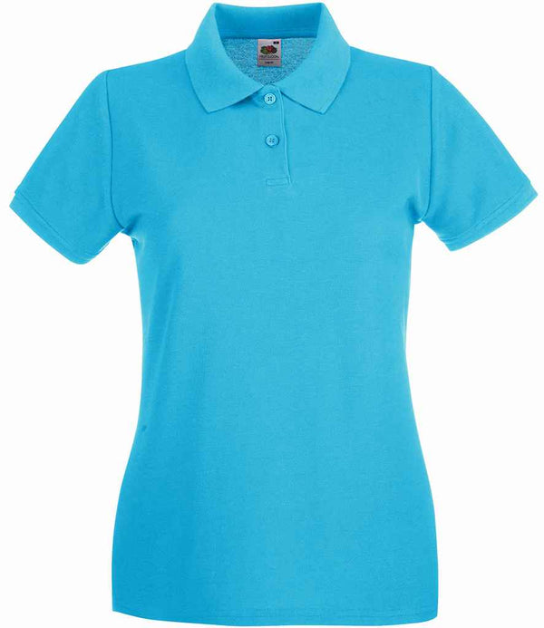 Fruit of the Loom Lady-Fit Premium Cotton Piqué Polo Shirt