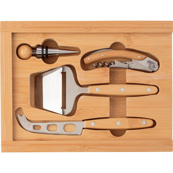 Branded Waterer Cheese and wine set
