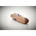 Branded Multi tool pocket knife bamboo