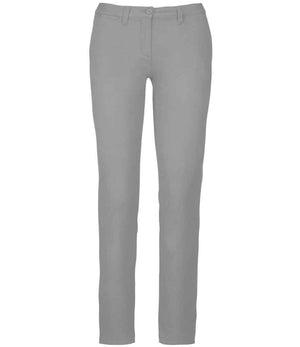 Kariban Ladies Chino Trousers Fine Grey