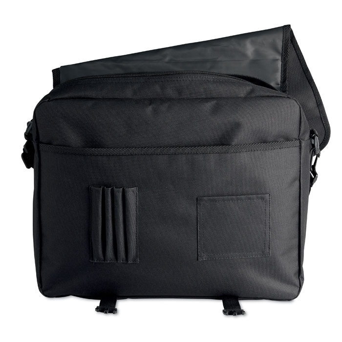 Branded 600D polyester document bag with Pockets