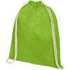 Branded Oregon 140 g/m² cotton drawstring backpack 5L
