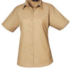 Premier Ladies Short Sleeve Poplin Blouse