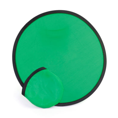 Branded Foldable Foldaway Frisbee with Pouch and Black trim