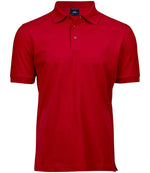 Tee Jays Luxury Stretch Piqué Polo Shirt Red