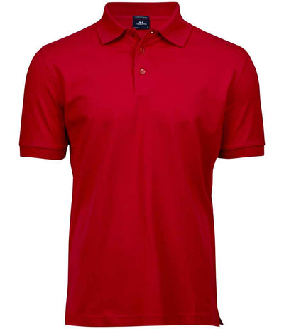 Tee Jays Luxury Stretch Piqué Polo Shirt Red
