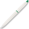 Printed S30 Pens in white with green accents to the top and ring