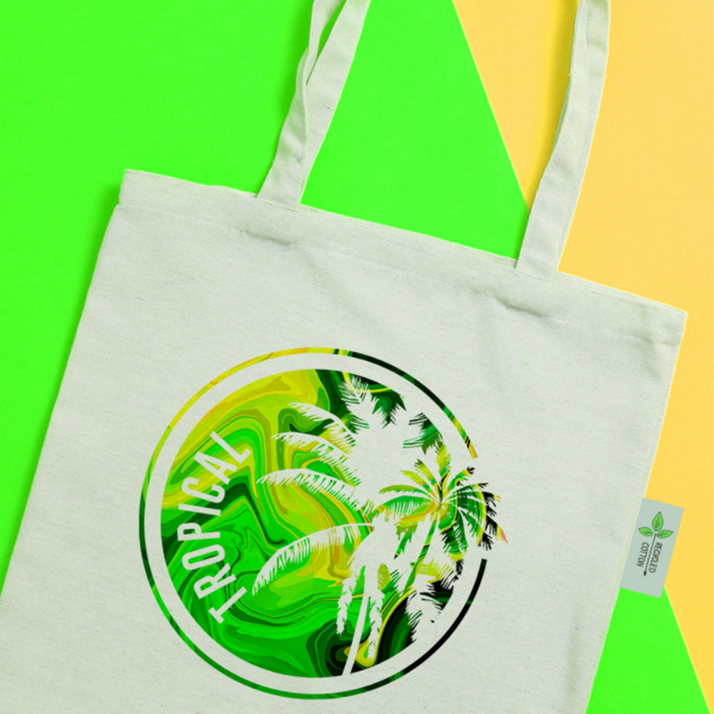 Branded 5oz Recycled Cotton Tote Bag