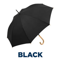 Fare ÖkoBrella Automatic Opening Umbrella with Wooden Crook Handle - 1000mm