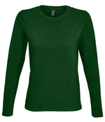 SOL'S Ladies Imperial Long Sleeve T-Shirt Bottle Green