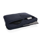 Branded Laluka AWARE™ recycled cotton 15.6 inch laptop sleeve