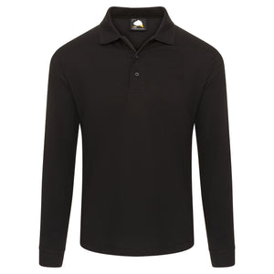 Orn Weaver Premium L/S Poloshirt Black