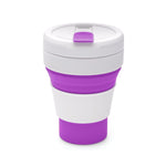 Branded Pocket Cup 355ml collapsible silicone body cup
