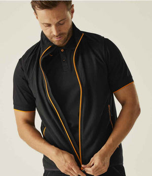 Regatta Navigate Fleece Bodywarmer Black/Orange Pop