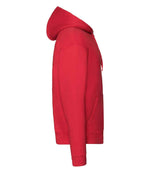 Fruit of the Loom Premium Zip Hooded Sweatshirt Red