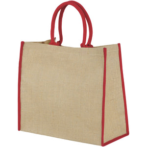 Harry coloured edge jute tote bag 25L | Branded Jute Bag