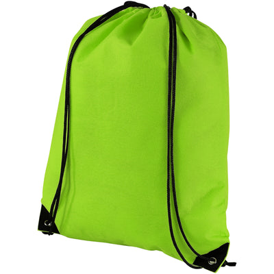 Branded Evergreen non-woven drawstring backpack 5L