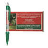 Droop Banner message pen in green with branding to the banner