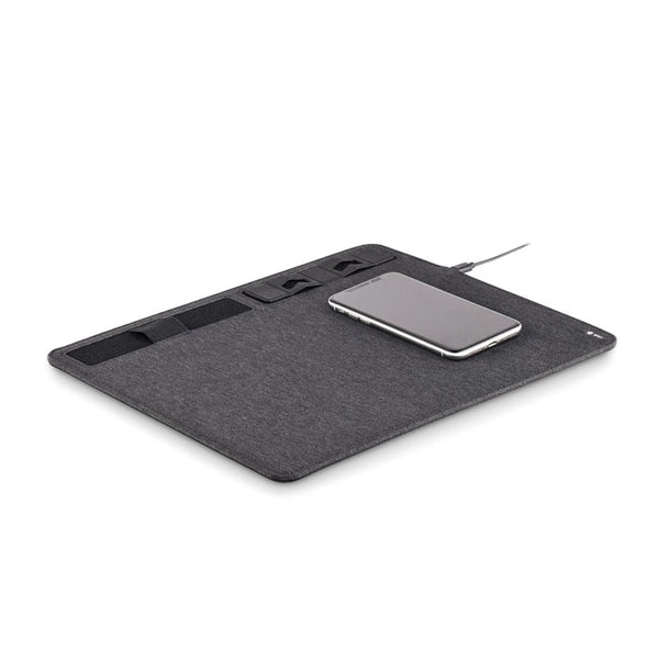 Branded RPET mouse mat charger 15W