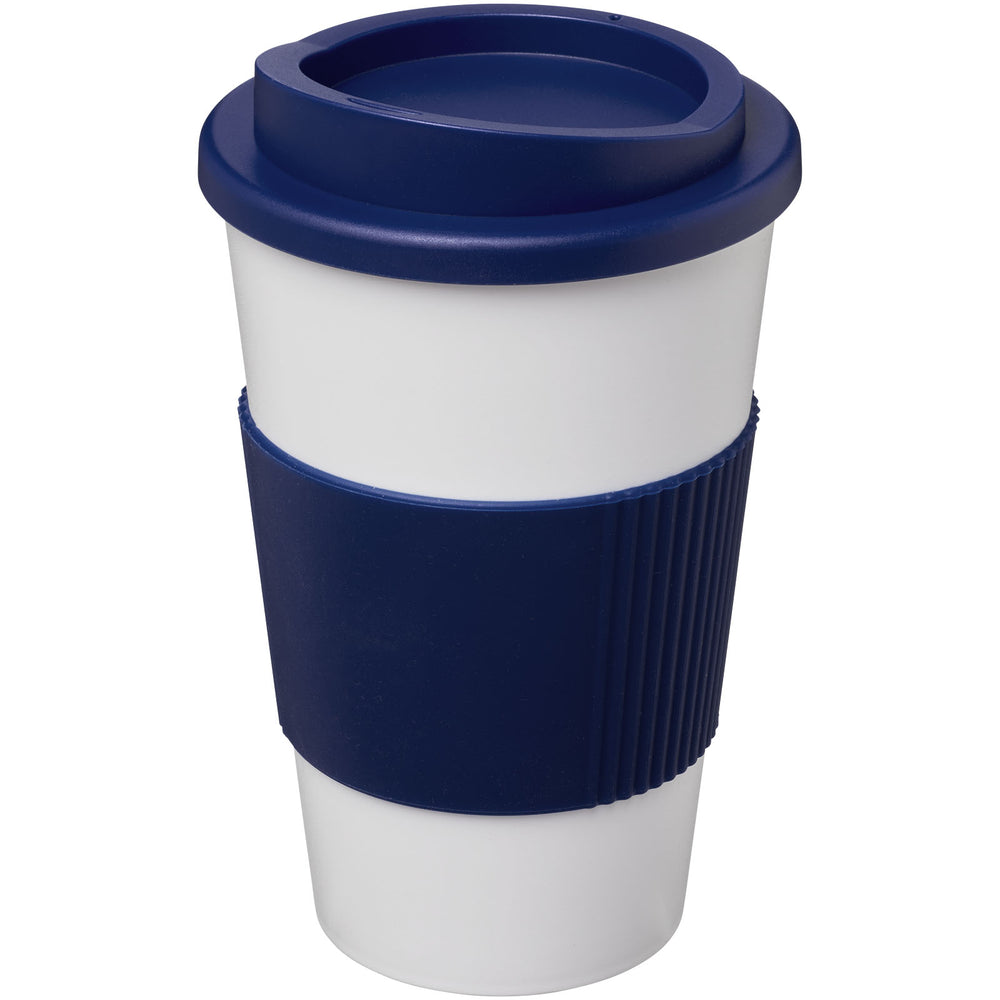 Branded Americano® 350 ml insulated tumbler with grip