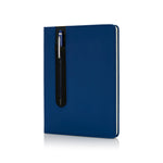 Standard hardcover PU A5 notebook with stylus pen