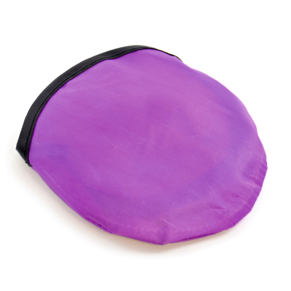 Branded Foldable Foldaway Frisbee with Pouch and Black trim