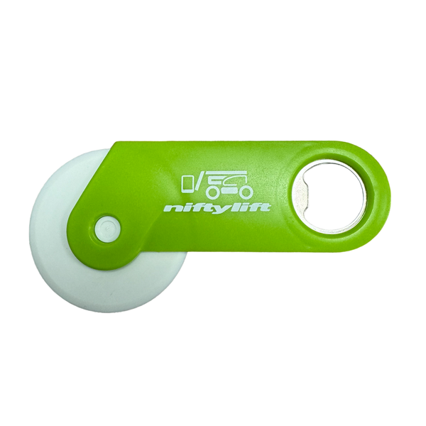 Branded Pizza Cutter with Bottle Opener