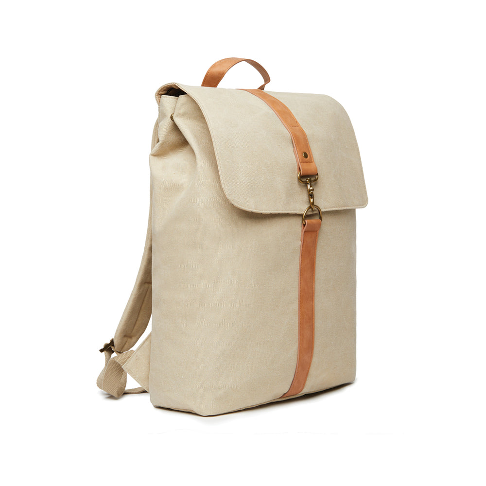 Branded VINGA Bosler backpack GRS recycled canvas