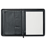 Branded A4 conference folder with leather cover