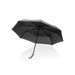 Branded 20.5" Impact AWARE™ RPET 190T Pongee bamboo mini umbrella