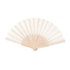 Branded Manual hand fan with wood handle