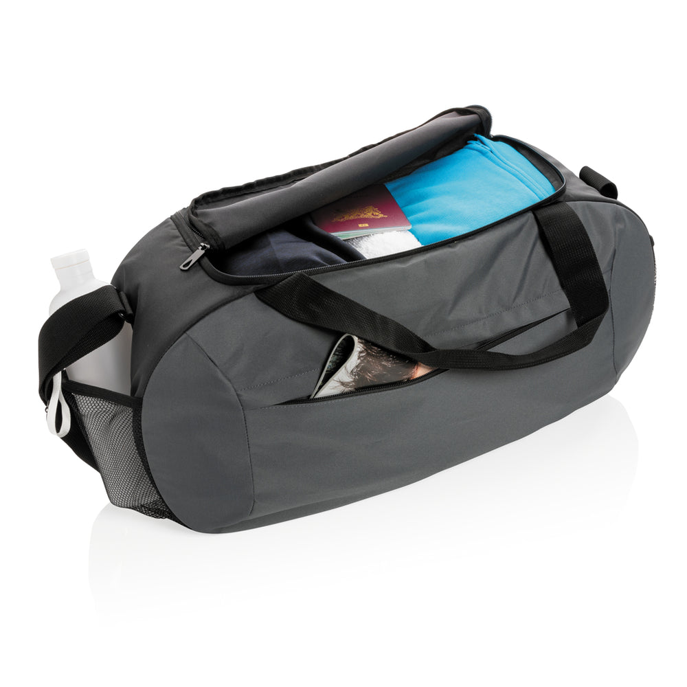 Branded Impact AWARE™ RPET modern sports duffel