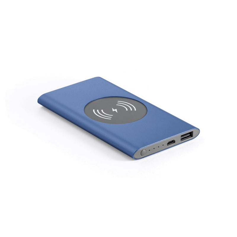 CASSINI. Aluminium portable battery and wireless charger 4'000 mAh