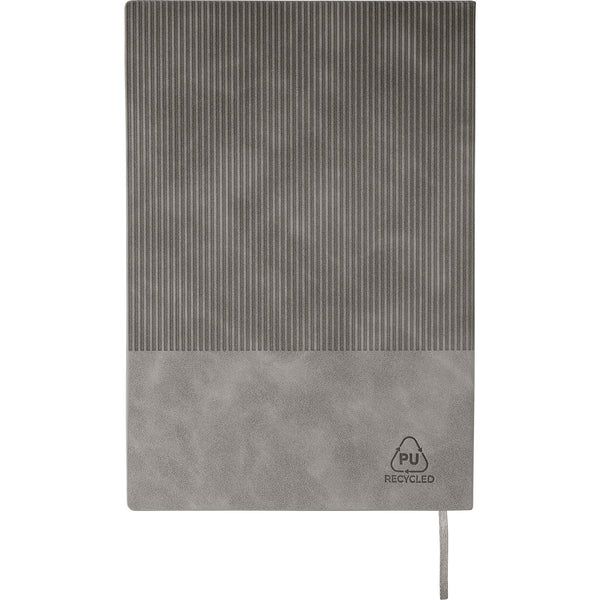 The Tarek - Recycled PU notebook with ballpen gift set (approx. A5)