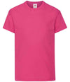 Fruit of the Loom Kids Original T-Shirt Fuchsia