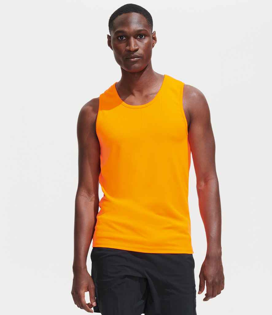 SOL'S Sporty Performance Tank Top Neon Yellow