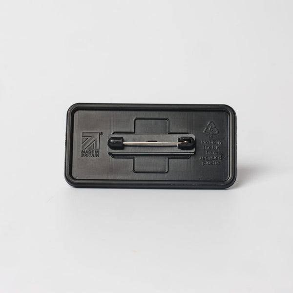 Chalkboard Name Badge - Right Window - Safety Pin