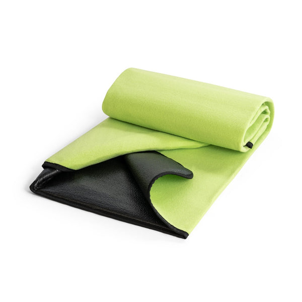 RILEY. Fleece blanket with carry handle and flap (180 g/m²)