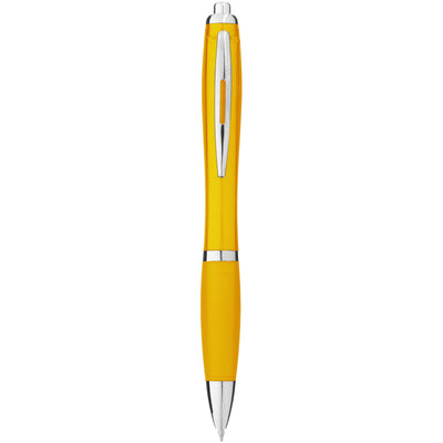 Nash ballpoint pen coloured barrel and grip in yellow