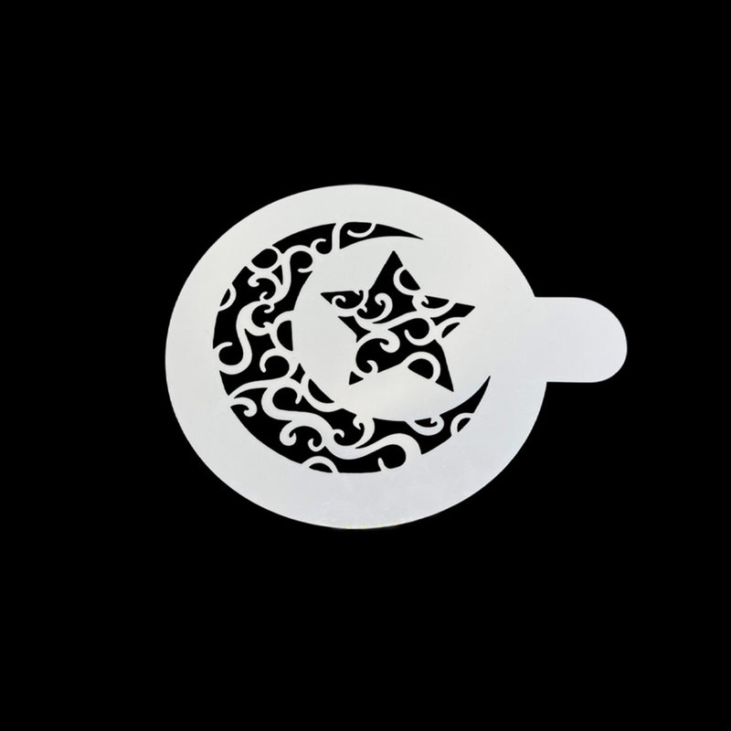 Laser Engraved Coffee Stencil Duster - 100mm x 120mm