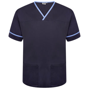 Behrens Contrast Trim Smart Scrub Top