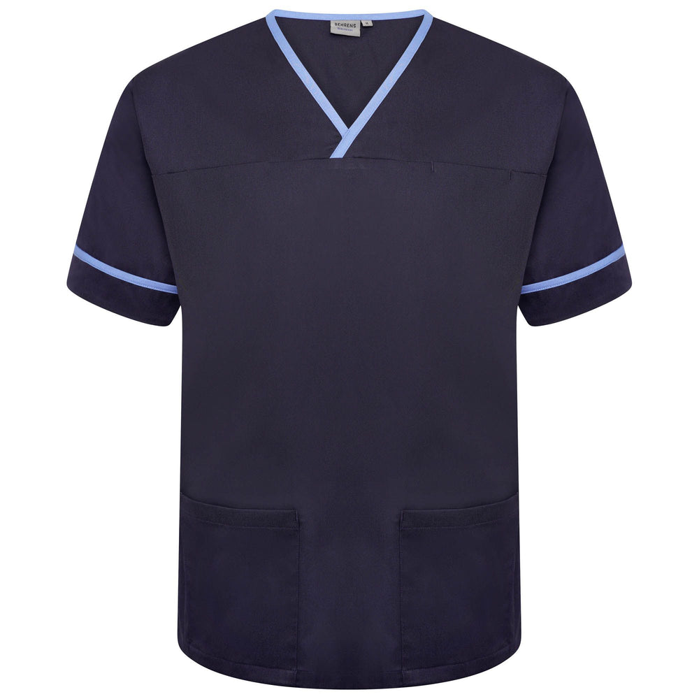 Behrens Contrast Trim Smart Scrub Top